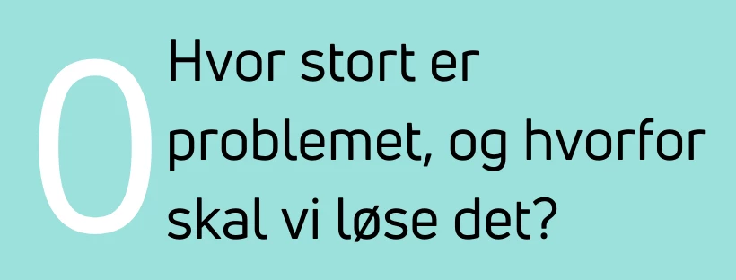 Hvor stort er problemet, og hvorfor skal vi løse det?